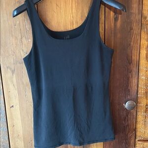 J. Jill Black Scoop Neck Tank Top